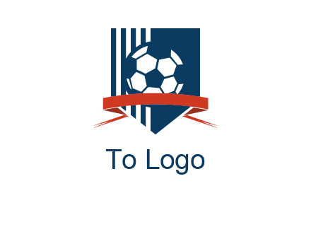 stripes on shield football logo