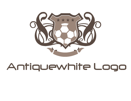 shield design with football swoosh logo