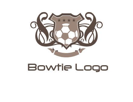shield design with football swoosh logo