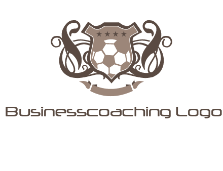 shield design with football swoosh logo
