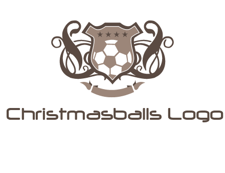 shield design with football swoosh logo