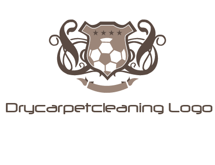shield design with football swoosh logo