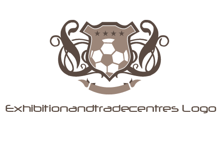 shield design with football swoosh logo