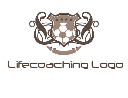 shield design with football swoosh logo