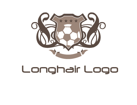 shield design with football swoosh logo