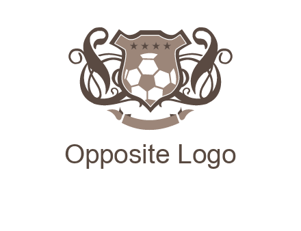 shield design with football swoosh logo