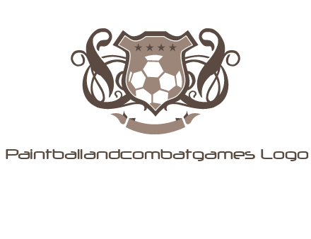 shield design with football swoosh logo