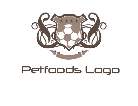 shield design with football swoosh logo