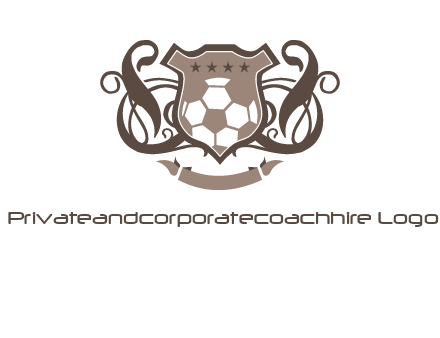 shield design with football swoosh logo