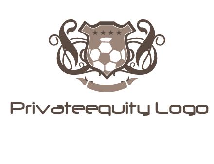 shield design with football swoosh logo