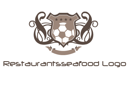 shield design with football swoosh logo