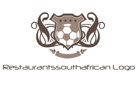shield design with football swoosh logo