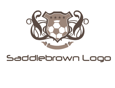 shield design with football swoosh logo