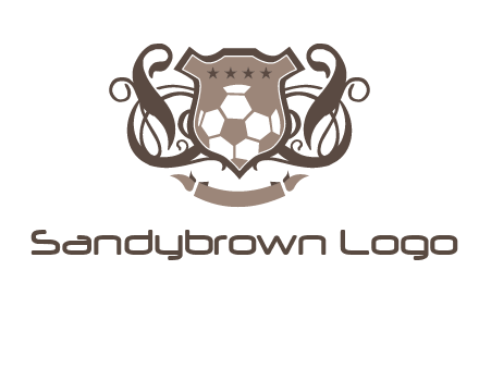 shield design with football swoosh logo