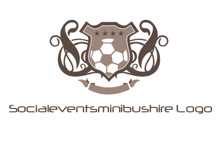 shield design with football swoosh logo