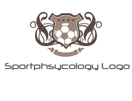 shield design with football swoosh logo