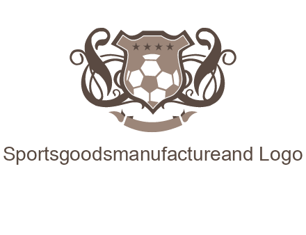 shield design with football swoosh logo