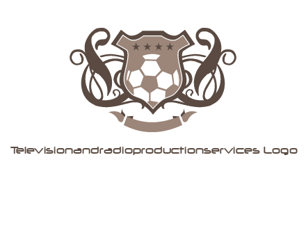 shield design with football swoosh logo