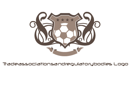 shield design with football swoosh logo