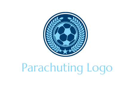 football in circle shield logo