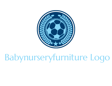 football in circle shield logo