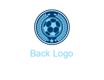 football in circle shield logo