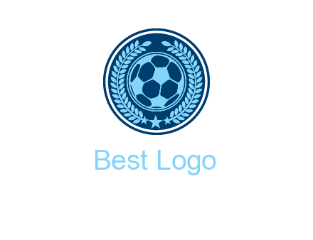 football in circle shield logo