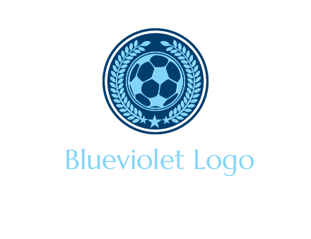 football in circle shield logo