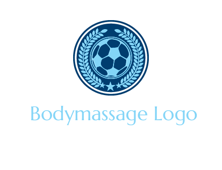 football in circle shield logo