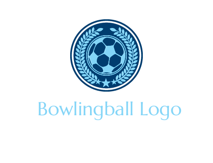 football in circle shield logo