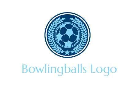 football in circle shield logo