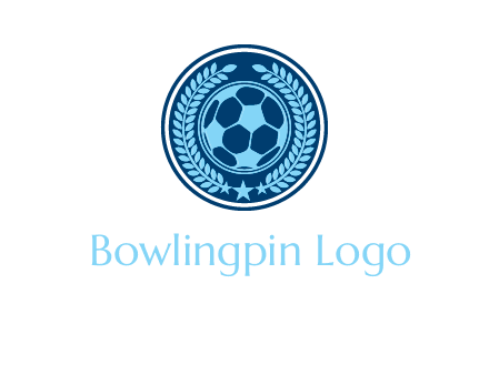 football in circle shield logo