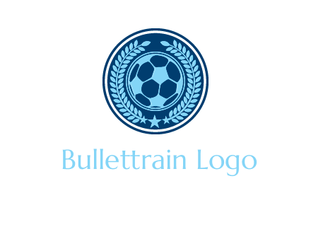 football in circle shield logo