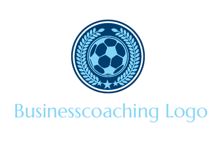 football in circle shield logo