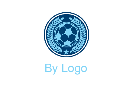 football in circle shield logo