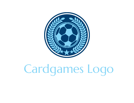 football in circle shield logo