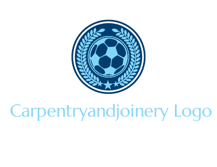 football in circle shield logo
