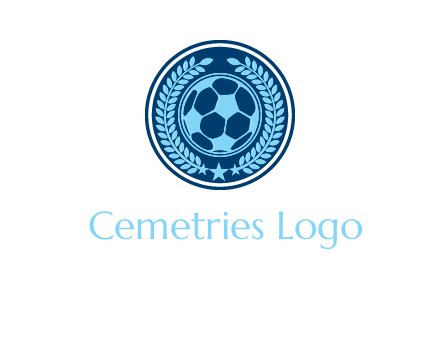 football in circle shield logo