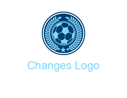 football in circle shield logo