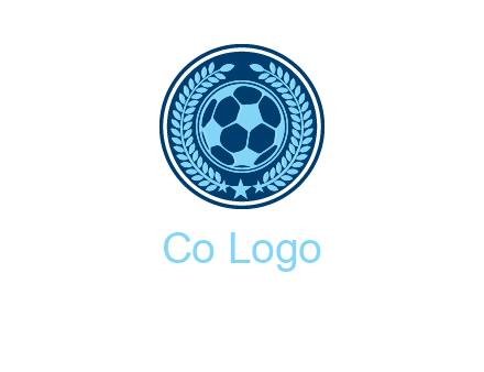 football in circle shield logo