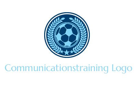 football in circle shield logo