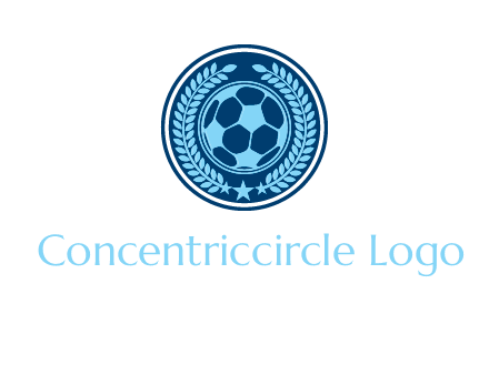 football in circle shield logo
