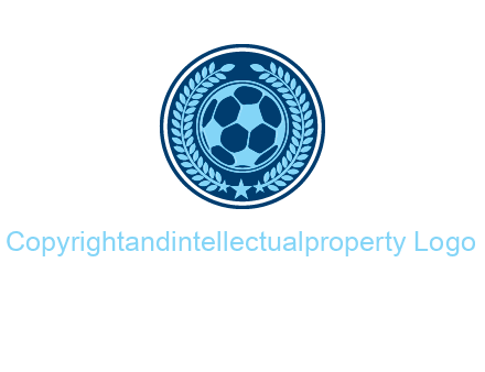 football in circle shield logo