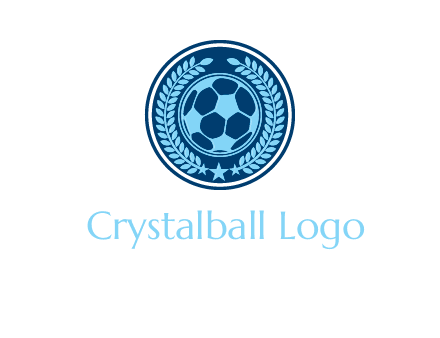 football in circle shield logo
