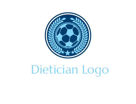 football in circle shield logo