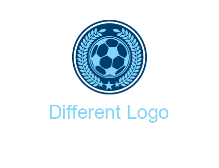 football in circle shield logo