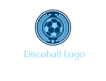 football in circle shield logo