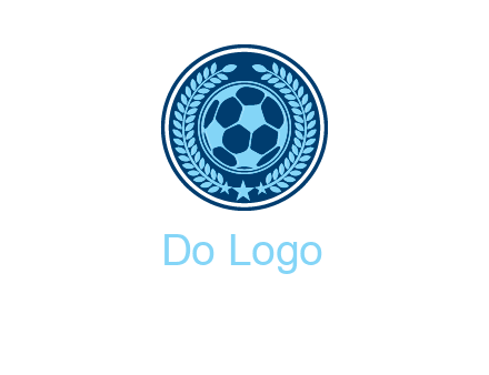 football in circle shield logo