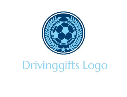 football in circle shield logo