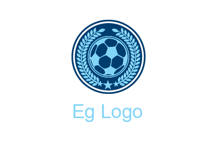 football in circle shield logo